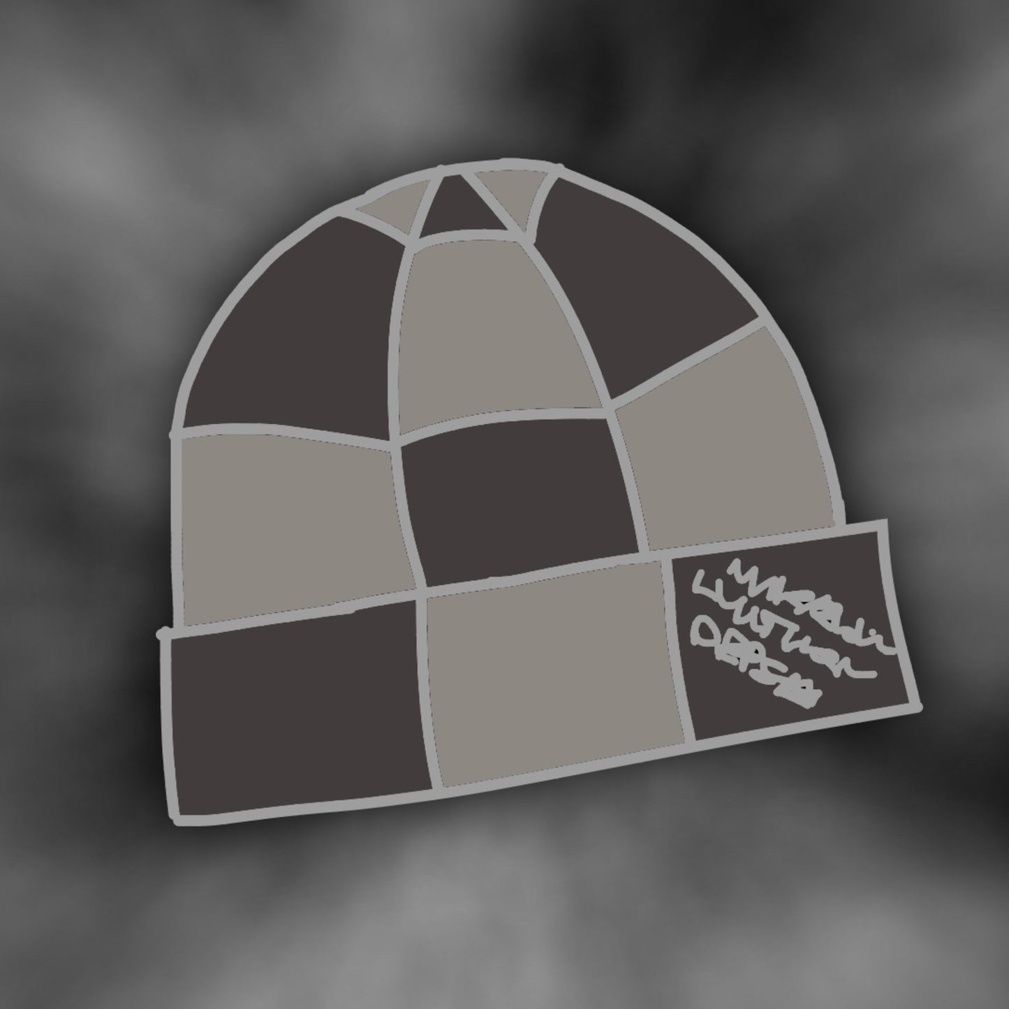 DAMIER CHECKERED BEANIE/SCARF SET